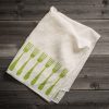 fine linen tea towel 'forchette' stamperia bertozzi, allorashop