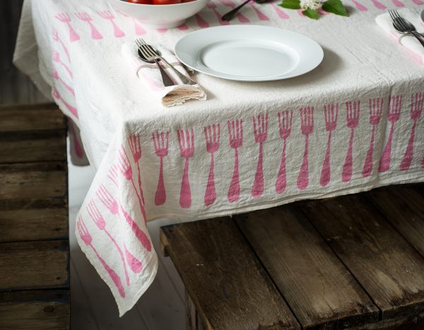 Italian artisan linen tablecloth