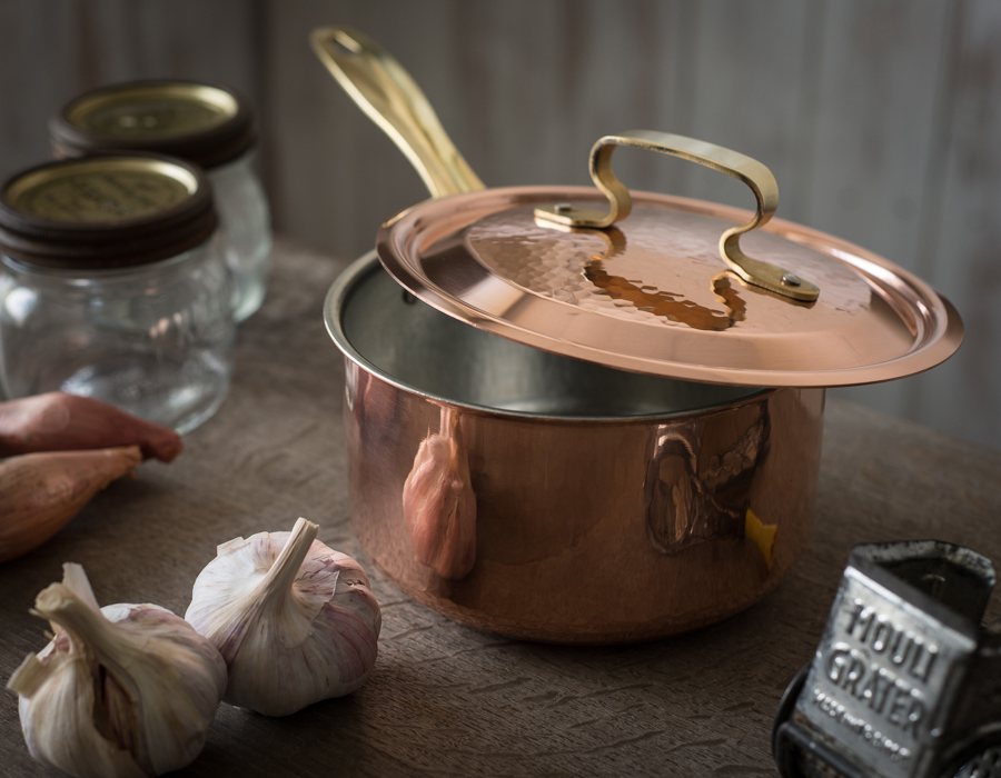 Two Red Copper Cookware Pieces - household items - by owner