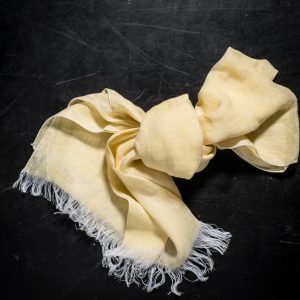 Italian artisan gauze linen scarf by Tessitura Pardi, allorashop