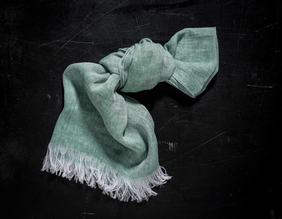 Italian shop linen scarf