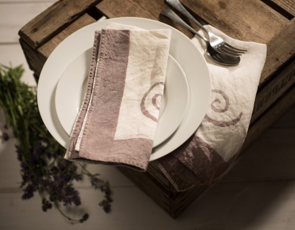 luxury linen napkin stamperia bertozzi, AllORA