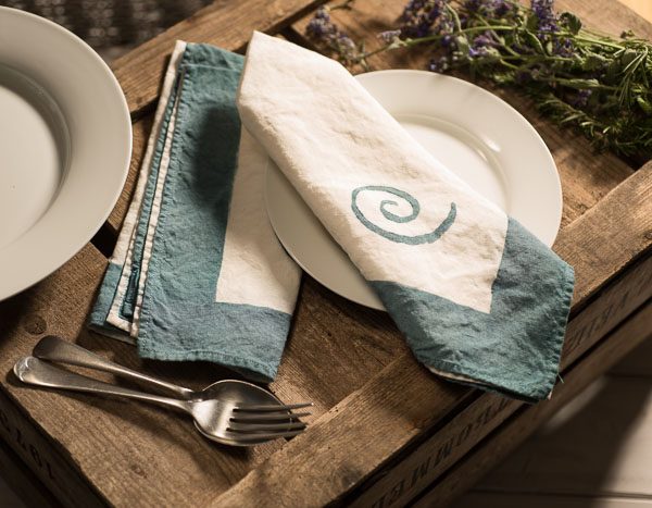 luxury linen napkin stamperia bertozzi, AllORA