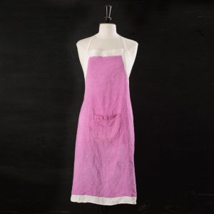 luxury pink linen apron stamperia bertozzi, allorashop