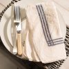 luxury pure linen napkin stamperia bertozzi, AllORA navy