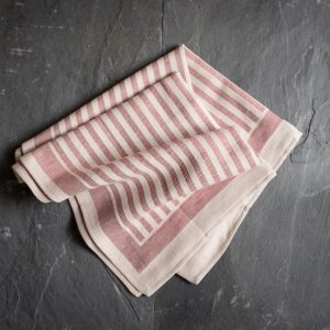 Tessitura Pardi Damasco Natural Misto Linen Small Italian Hand Towel