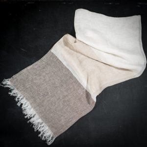 Italian artisan linen scarf