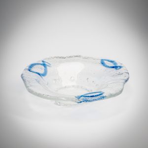 hand blown glass dish