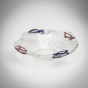 hand blown glass dish