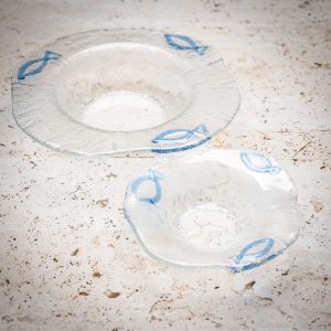 hand blown glass dishes