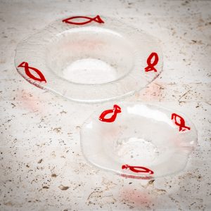 hand blown glass dishes