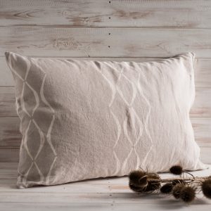 allorashop hand printed linen pillow case