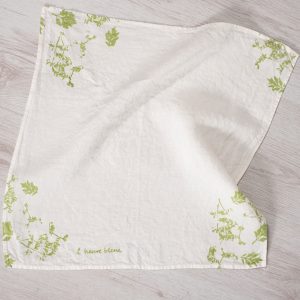 allorashop Hand-Printed Linen Napkins