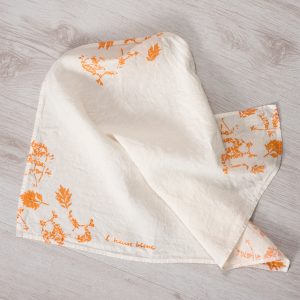 allorashop Hand-Printed Linen Napkins