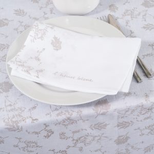 allorashop hand-printed linen napkins