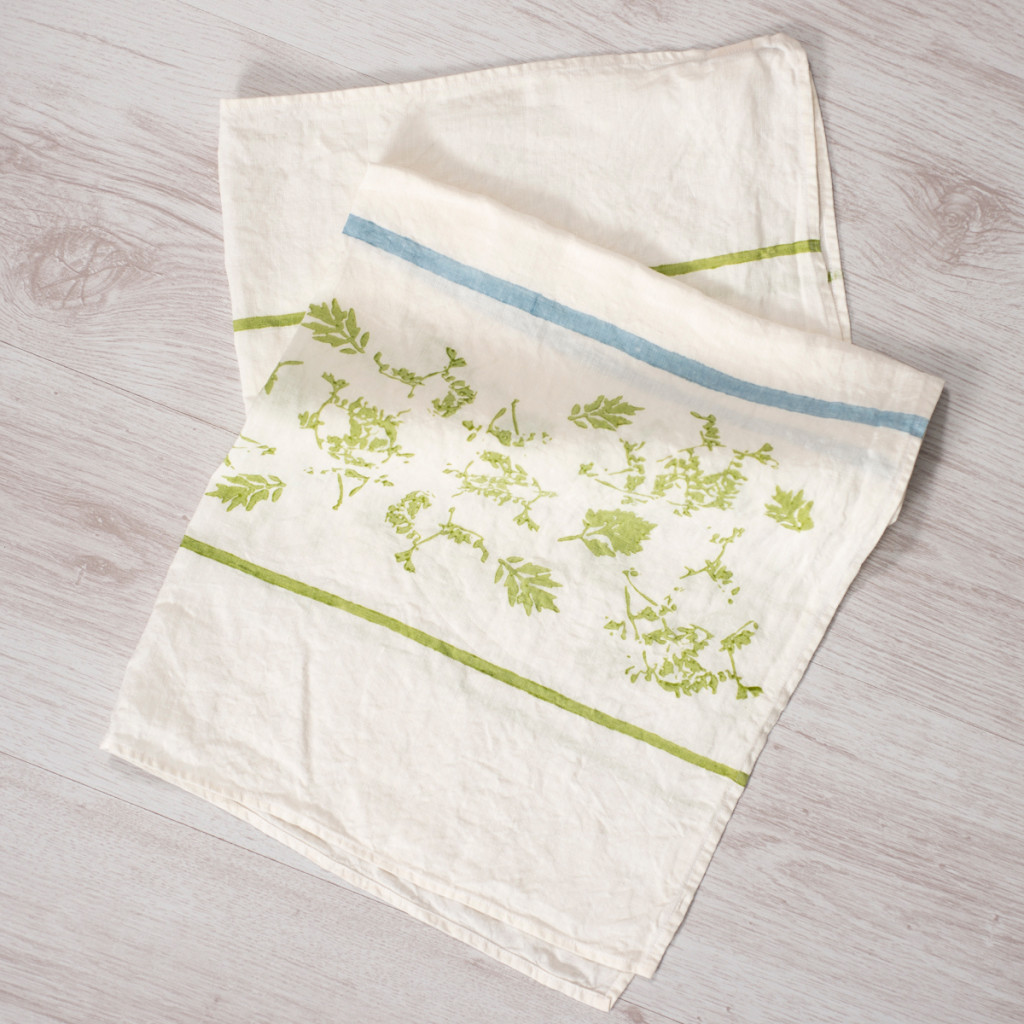 allorashop Hand-painted artisan tea towel