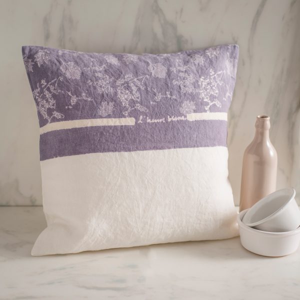allorashop hand painted linen cushion cover by Bertozzi