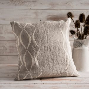 allorashop hand painted linen cushion cover by Bertozzi