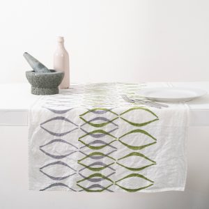 allorashop hand-printed Italian table runner