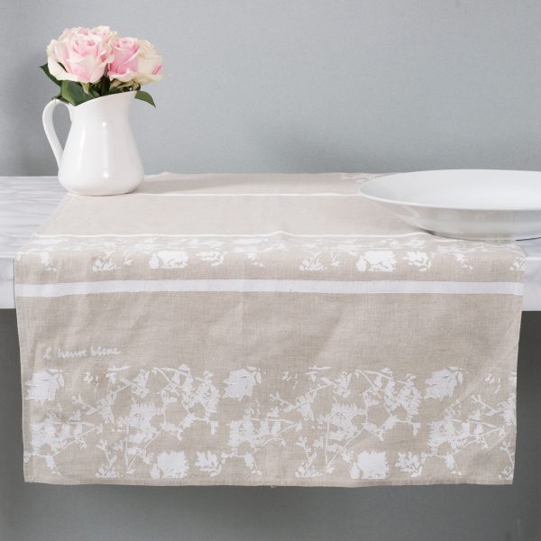 allorashop hand-printed Italian table runner