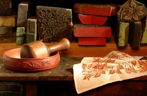 Wood-block printing is a typical Italian artisanal craftsmanship