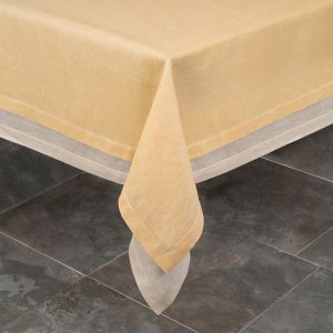 Pardi yellow linen tablecloth