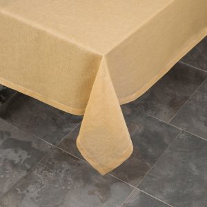 Pardi yellow linen tablecloth