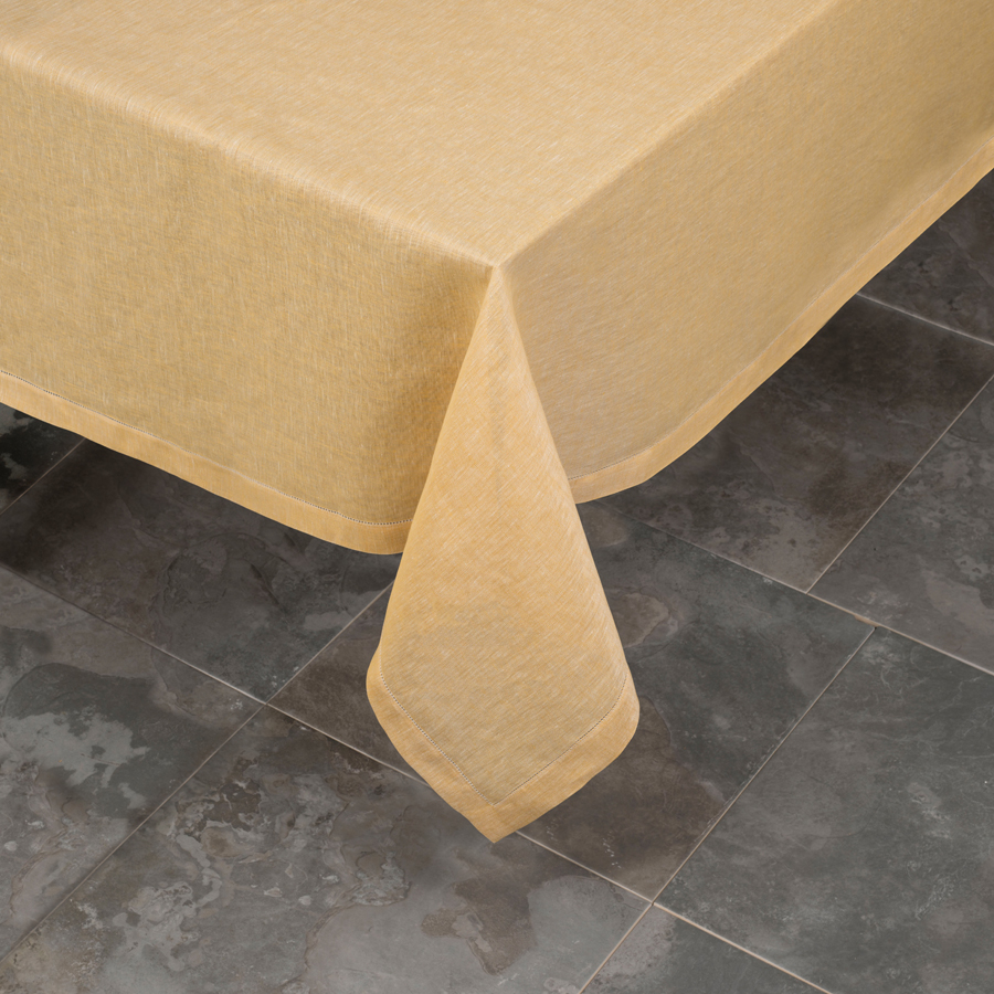 Pardi yellow linen tablecloth