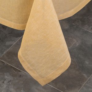 Pardi yellow linen tablecloth