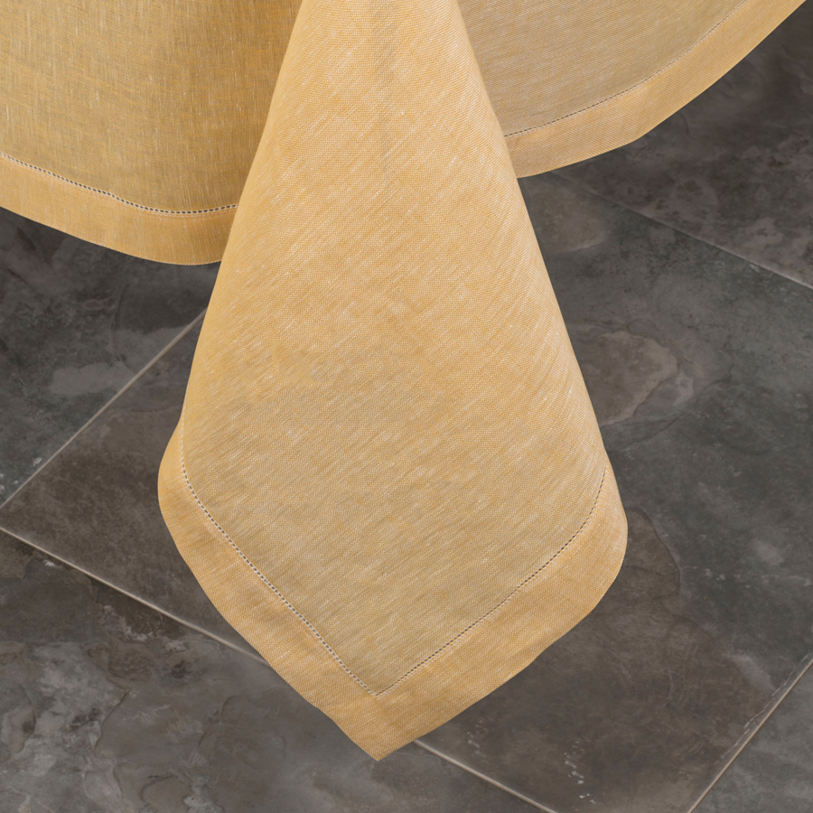 Pardi yellow linen tablecloth