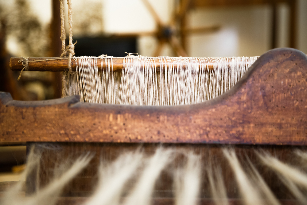 Shuttle loom made for creating hand-woven designs