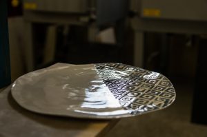handmade porcelain tableware diamond plate