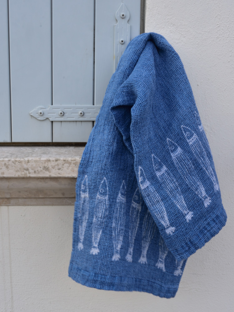Bertozzi linen towels fish