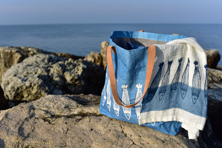 Bertozzi bags and linen towels
