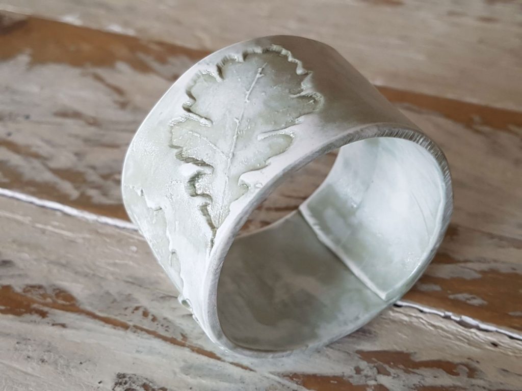 handmade porcelain napkin ring
