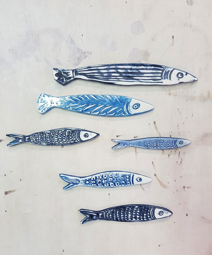 handmade ceramic fish