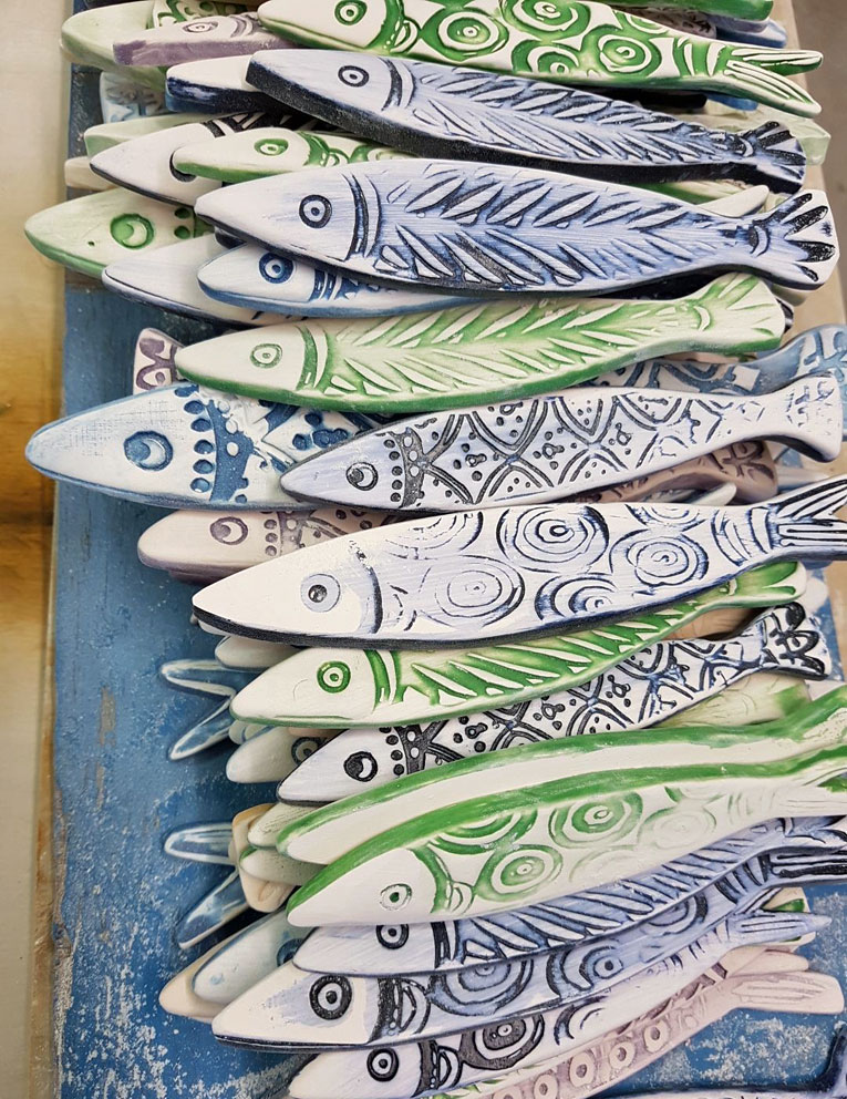 handmade ceramic fish