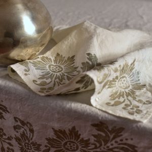 hand printed linen napkin Bertozzi