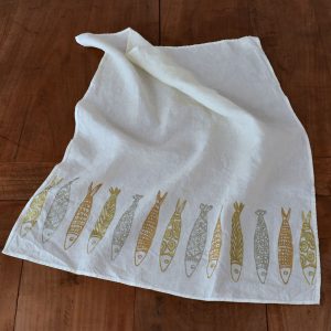 tea towel gold Panarea by Bertozzi