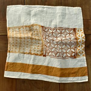 hand printed linen napkin Bertozzi