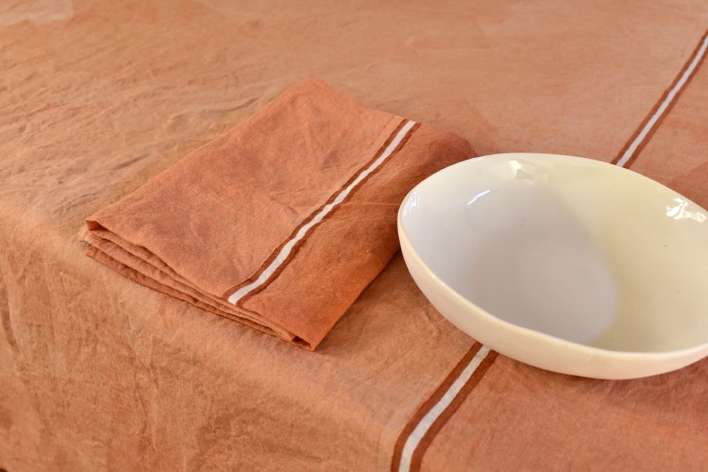 hand painted linen napkins Bertozzi