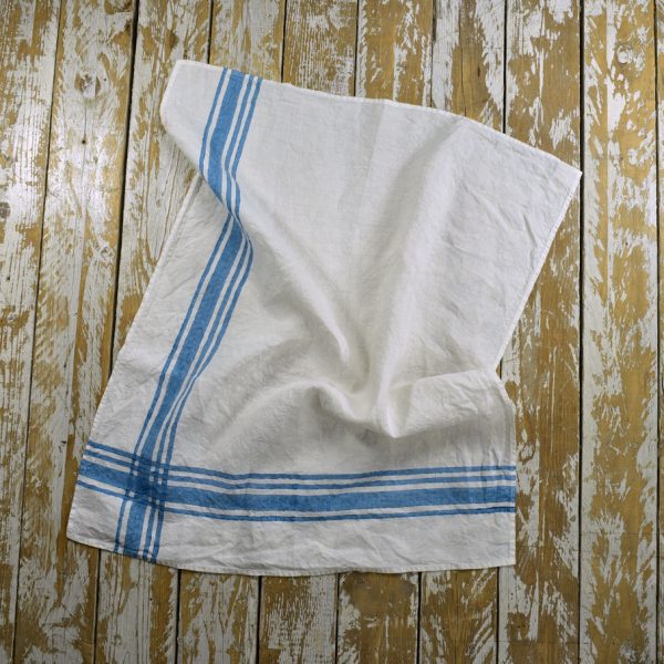 Blue linen kitchen towels Bertozzi