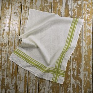 Lime Green gingham tea towel