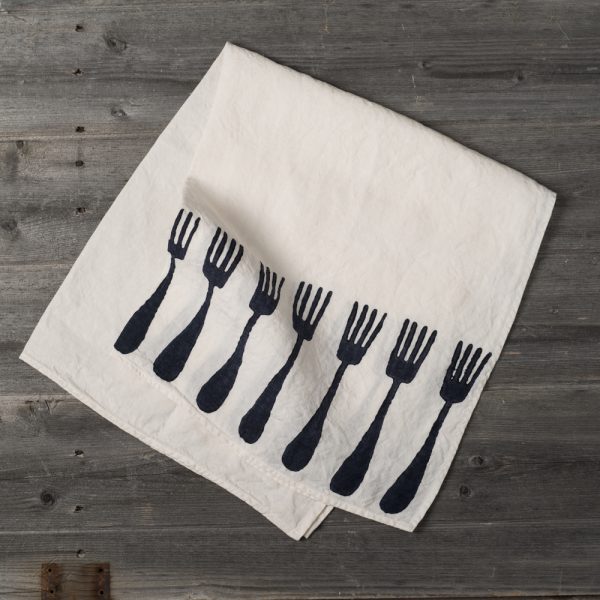 bertozzi linen tea towels black
