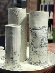 Bertozzi porcelain vases