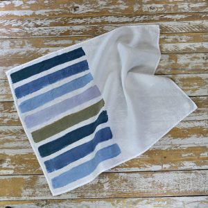 Brushstrokes linen tea towels