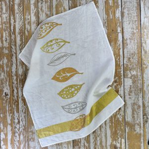 Bertozzi linen tea towels gold