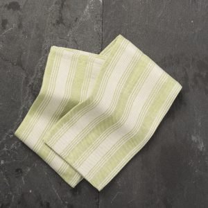 Green artisan kitchen towel