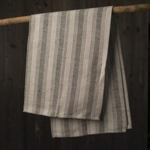 black handcrafted artisan kitchen towel