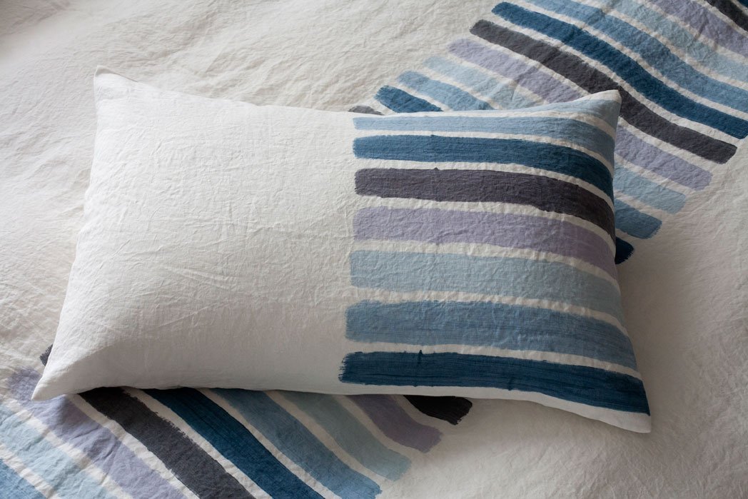 Bertozzi linen pillow stripes